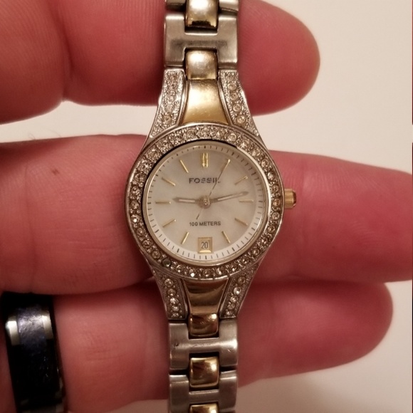 Fossil Blue AM-3979 Gold and Silver - Picture 4 of 5